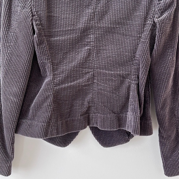 Anthropologie Daughters of the Liberation Cotton Corduroy Gray Bromsgrove Blazer - Picture 12 of 16